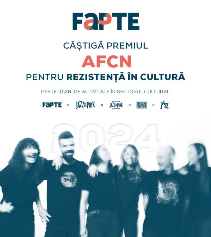 Asociația Fapte, cunoscută pentru organizarea festivalului Jazz in the Park, dar și a altor evenimente culturale semnificative, a primit premiul AFCN pentru Rezistență în Cultură
