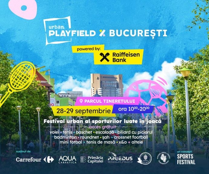 Urban Playfield ajunge în Capitală: sport și distracție în Parcul Tineretul