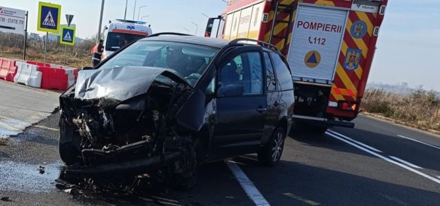 Accident cu șase victime rănite, la ieșirea din Arad