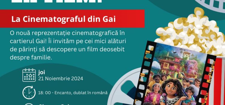 „Caravana filmelor“, la Cinematograful „Solidaritatea“ din cartierul Gai