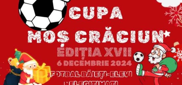 Vineri are loc o nouă ediție a Cupei Moș Crăciun la fotbal, 23 de echipe la start!